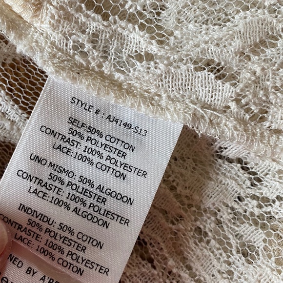 A'REVE SHORT LACE SWEATER - XL - NWOT - Picture 6 of 7